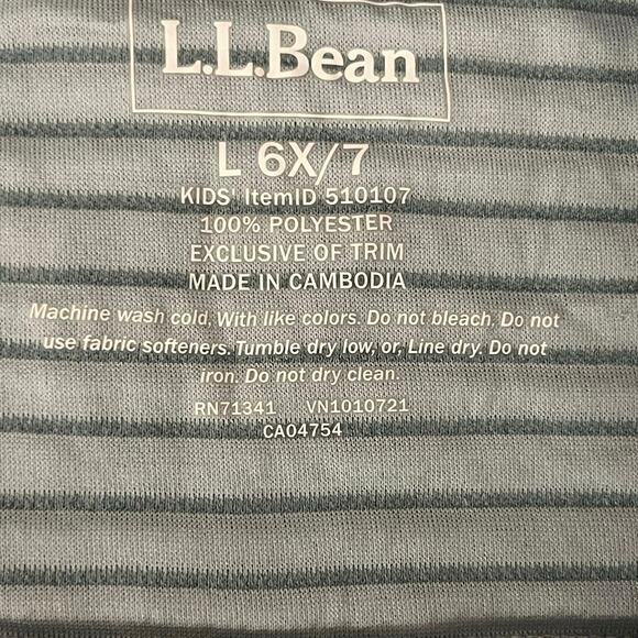 L.L.Bean Kids Quilted Hooded Full-Zip Jacket – Size L (6/7) - Picture 4 of 4